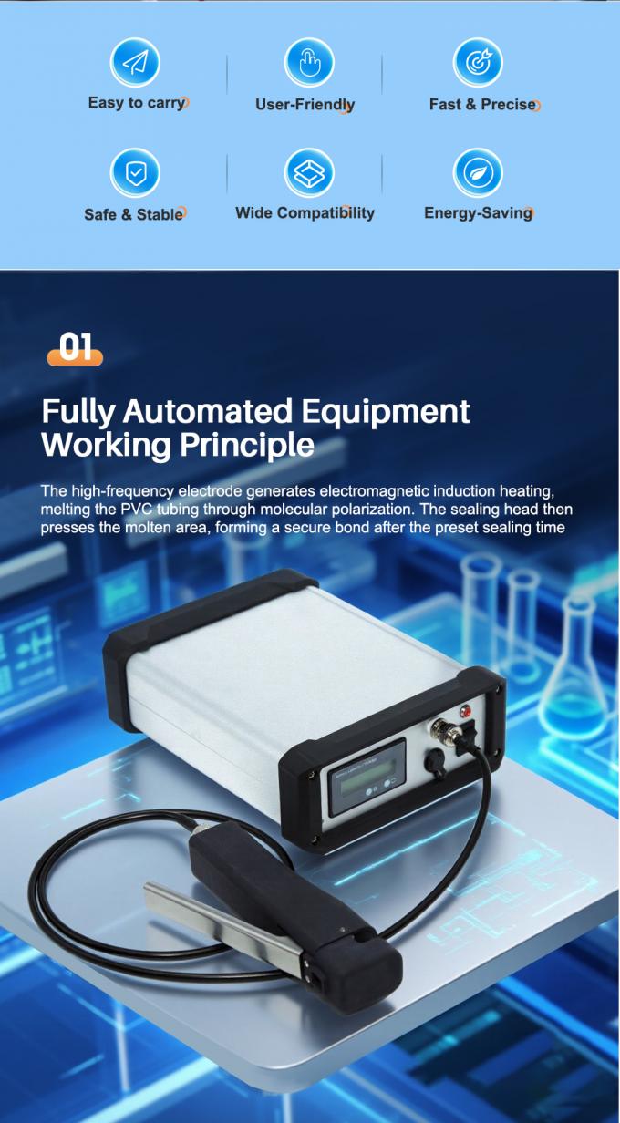 Đẹp ống t&uacute;i m&aacute;u PVC Cenlee cho bệnh viện, M&aacute;y đ&oacute;ng ống cho ng&acirc;n h&agrave;ng m&aacute;u 1