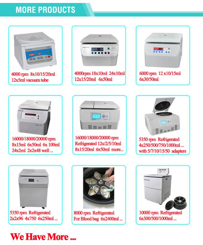 Máy ly tâm để bàn TDZ5-WS Swing Out Rotor với chai ly tâm 100ml và 250ml 7