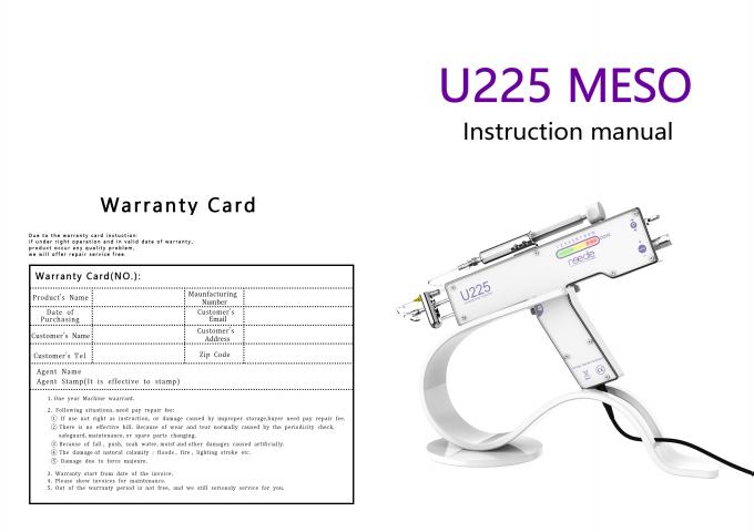 U225 Động tay Meso Mesotherapy Gun Skin Therapy Thiết bị làm đẹp chăm sóc khuôn mặt Không có đánh giá 5