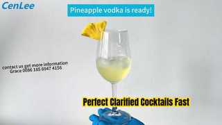 Máy ly tâm để làm rõ các loại cocktail và đồ uống ở quầy bar