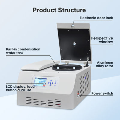 Máy ly tâm làm lạnh tốc độ cao 1-99min Thời gian cho phân tách máu và nghiên cứu y tế