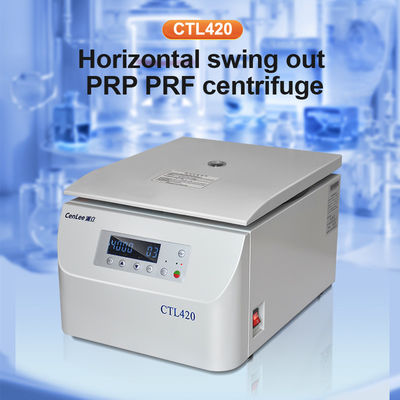 CTL420 máy ly tâm xoay ra ngang Máy phòng thí nghiệm tốc độ thấp Máy không chải Động cơ thép không gỉ 12x20ml Capacity