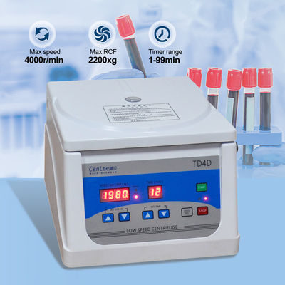 TD4D Phòng ly trung tâm PRP tốc độ thấp Bàn dẫn đầu Giải pháp đầu tiên cho việc tách plasma giàu tiểu cầu trong máu