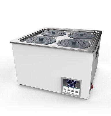 Giá tốt. Bể điều nhiệt nước kỹ thuật số WB100-4 với màn hình hiển thị kỹ thuật số, Bể trong bằng thép không gỉ và Chống cháy khô trực tuyến